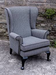 Black And White Houndstooth Chair Parker Knoll Wingback Chair Pk720 Black And White Houndstooth Wingbackchair Wingback Chair Living Room Upholstered Furniture Lounge Chairs Living Room