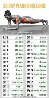 52 Best 30 Day Plank Challenge Images 30 Day Plank