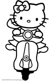 Free Printable Hello Kitty Coloring Pages Party Invitations Activity Sheets And Paper Crafts For Hello Kitty Fans T Buku Mewarnai Lukisan Pensil Warna Warna