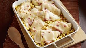 Chicken Cordon Bleu And Rice Casserole Recipe Recipes Food Chicken Cordon Bleu