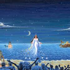 She is a teacher… read more. Copacabana Party For Yemanja Painting By Christiano De Araujo