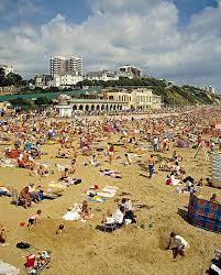 Bournemouth is a seaside resort town in the county of dorset on the south coast of england. Bournemouth Beach In 80s England By David Davies Bournemouth Beach Bournemouth London Life