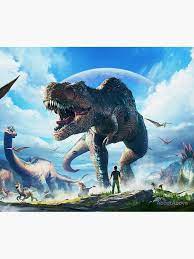Ark Survival Evolved T Rex Sky Poster By Aboutabove En 2021 Survival Juego De Tronos Dibujos Historia Natural