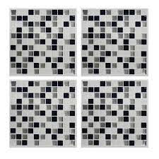 Home»design de maison»38 mosaique adhesive salle de bain. Faience Adhesive Mosaique Noir Blanc 4 Feuilles 26x26cm De 16 Carreaux Achat Vente Papier Peint Cdiscount