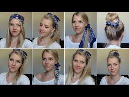 Each bandana is homemade with love in highwood, mt. 8 Coiffures Avec Un Bandana Youtube