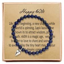 Orders are still being processed, shipped & delivered. Bead Bracelet With Message Card Gift Box Ofgot7 60th Birthday Gifts For Women Turning 60 Sixtieth Bracelets Clothing Shoes Jewelry Brilliantpala Org