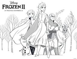 Frozen coloring page to print and color : Free Frozen 2 Printable Coloring Pages And Activities