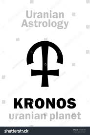 Astrology Alphabet Kronos Chronos Uranian Planet Stock Vector Royalty Free 617943476
