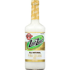 Zing Zang Pina Colada Mix Oak Liquor Cabinet