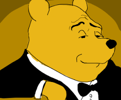 Winnie The Poo In A Suit Drawception