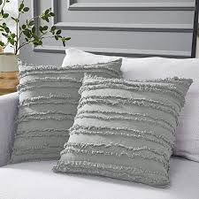 Amazon Com Longhui Bedding Light Grey Throw Pillow Covers For Couch Sofa Bed Cotton Linen Decorative Pillows In 2020 Grey Throw Pillows Sofa Couch Bed Throw Pillows
