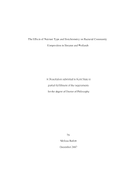 A Dissertation Submitted To Kent State In Partial Fulfillment Of The  Requirements For The Degree Of Doctor Of Philosophy By Meli