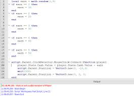 I love game development and have been a clickdetector is used for when you want to give a brick the ability to be clicked. Clickdetector Cash Script Not Working Scripting Support Devforum Roblox