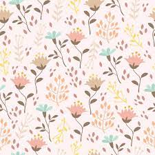 Download Pastel Pattern With Plants And Flowers For Free Flower Pattern Drawing Wildflower Drawing Flower Drawing
