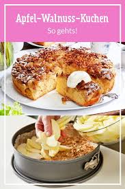 Apfel Walnuss Kuchen Backen So Geht S Lecker Apfel Walnuss Kuchen Walnusskuchen Apfel Walnuss Kuchen Backen