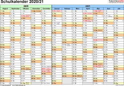 Ferien und feiertage 2021 bayern : Schulkalender 2020 2021 Als Excel Vorlagen Zum Ausdrucken