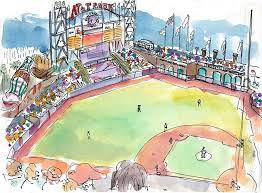 San Francisco Giants Home Game Against The Diamondbacks Sf Giants Game San Francisco Giants Urban Sketching