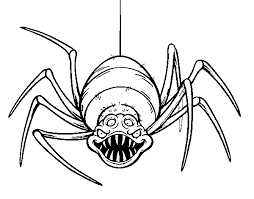 Araña Halloween Para Colorear