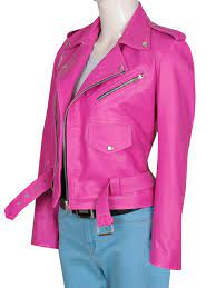 Pin On Fuschia Pink Girl Leather Jacket