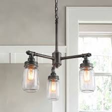 Shop Carbon Loft Terranova 3 Light Glass Jar Chandelier Overstock 29213598