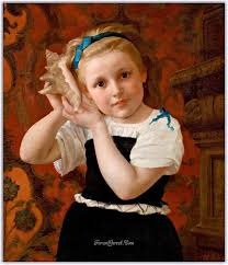 Charles Victor Thirion 1833 1878 Fransiz Ressam Forum Gercek Beautiful Paintings Vintage Children Sea Shells