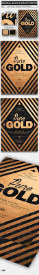 Minimal Black And Gold Flyer Template V6 Flyer Flyer Template Event Poster