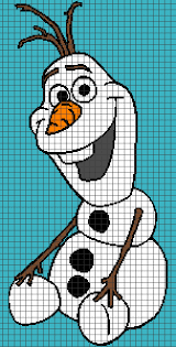 Olaf Frozen Single Crochet Written Graphghan Pattern 07 152x299 Yarnloveaffair Com Frozen Cross Stitch Disney Cross Stitch Graph Crochet