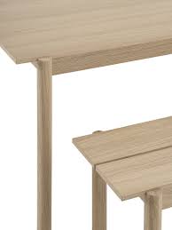 Get white oak table tops custom cut to size and detailed by hand. Muuto Linear Wood Table 260 X 90 Cm Oak Finnish Design Shop
