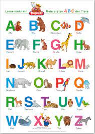 Poster fürs kinderzimmer oder wohnzimmer kostenlos drucken. Spielend Lernen Verlag Fragenbar Lernposter Das Abc Mit Gross Und Kleinbuchstaben Buchstaben Von A Z Zahlen Von 1 20 Lernen Abc Der Tiere Abc Poster