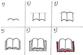 Gesetzbuch Zeichnen Aufgeschlagen Skizze Notizen Aufgeschlagenes Buch Buch Zeichnung