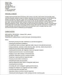 No one likes writing them, and recruiters just skim them. Mechanic Example Resume