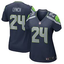 Lynch and his three siblings were raised by his mother delisa, who once held lynch was drafted by buffalo bills in the first round of the 2007 nfl draft after playing college football at california, where he became. Women S Seattle Seahawks Marshawn Lynch Nike College Navy Game Jersey