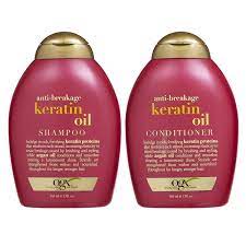 After shampooing, follow with conditioner. Ogx Anti Breakage Keratin Oil Shampoo Conditioner 13 Ounces By Ogx Amazon De Beauty