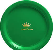 Personalized Disposable Paper Plate {Mardi Gras}