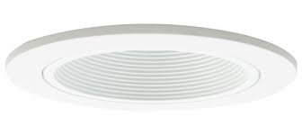 4 Recessed Goof Trim Extra Wide Oversize White Ring White Stepped Baffle White Trim Par20 R20 Br20