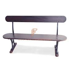 Oregon metal and wood dining bench is the perfect farmhouse bench. Buy Fr Benches Series 2 Seater Mid Century Modern Bench With Cast Iron Base And Wooden Seat Backrest Online Metal And Wood Benches Restaurant And Cafe Benches Commercial Furniture Furnitureroots Product