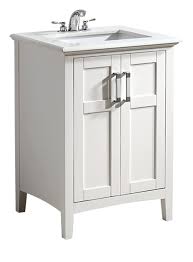 Simplihome Winston 24 Inch Contemporary Bath Vanity In Soft White With Bombay White Engineered Quartz Marble Top Vanity Sinks Amazon Com