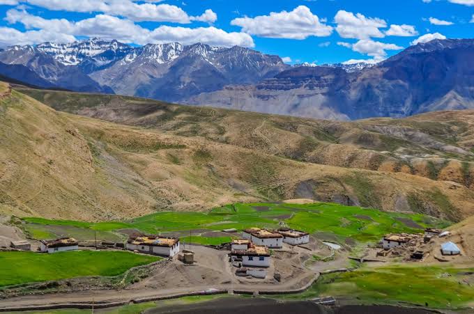 Komic Village and its Tangyud Monastery, India's officially recognized highest permanent human settlement
