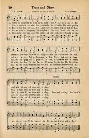 Trust And Obey Hymn Sheet Music Hymns Lyrics Hymn Music