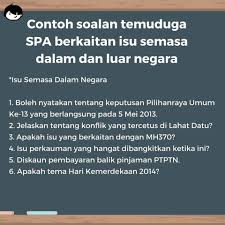 Kalau isu ekonomi dapat diselesaikan kerajaan, saya rasa orang tak fikir isu perkauman ini semua. Soalan Bocor Temuduga Spa Kredit Malaysia Hari Ini Facebook