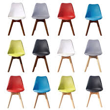 Jamie Dining Chair Lounge Retro Designer Panton Soft Pad Faux Leather Wooden Oak Ebay Dining Chairs Leather Lounge Scandinavian Dining Chairs