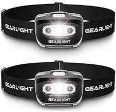 Gearlight Led Headlamp Flashlight S500 2 Pack Running Camping And Outdoor Headlight Headlamps Head Lamp With Red Safety Light For Adults And Kids Amazon Com