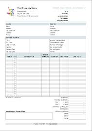 Free Proforma Invoice Template Download