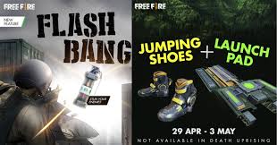 Garena Free Fire Adds New Features Flash Bang Jumping Shoes And Launch Pads Mobile Mode Gaming