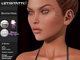 Check spelling or type a new query. Second Life Marketplace Letis Tattoo Butterflies Face Tattoo Appliers