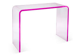 Waterfall Console Pink Total Transparency One Kings Lane Pretty Decor Shop Interiors Retro Interior