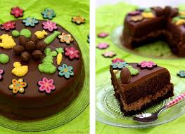 J'ai tout de même voulu lui donner un petit look pour nid de paques, gateau au chocolat avec des oeufs sucrés au centre, chocolat imitant des branches arbre, idée repas de paques, dessert de paques. Gateau De Paques Au Chocolat Facile Amandine Cooking