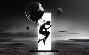 Keep it real with some dark backgrounds from unsplash. Hd Wallpaper Stairs Surreal Anime Girls Monochrome Low Angle View Architecture Wallpaper Flare