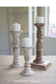 Candle Holders Tall Wood Candle Holders Set Of Three 3 These Beautiful Farmhouse Candle Hold Wooden Candle Holders Candle Holders Farmhouse Candle Holders