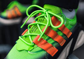 Black And Neon Orange Adidas Shoes The Adidas Lxcon X Mannequin Pack Options Neon Gradient Uppers With Orange Stripes Sneaker Stores Orange Leather Stripes